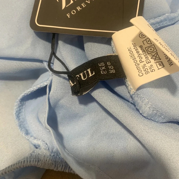 Zaful light blue open back dress - Picture 5 of 5